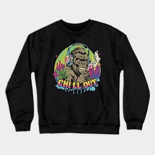 Jungle Vibe: The Hip Hop Gorilla Crewneck Sweatshirt